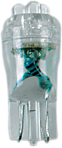 Mini Wedge LED Bulbs - Blue