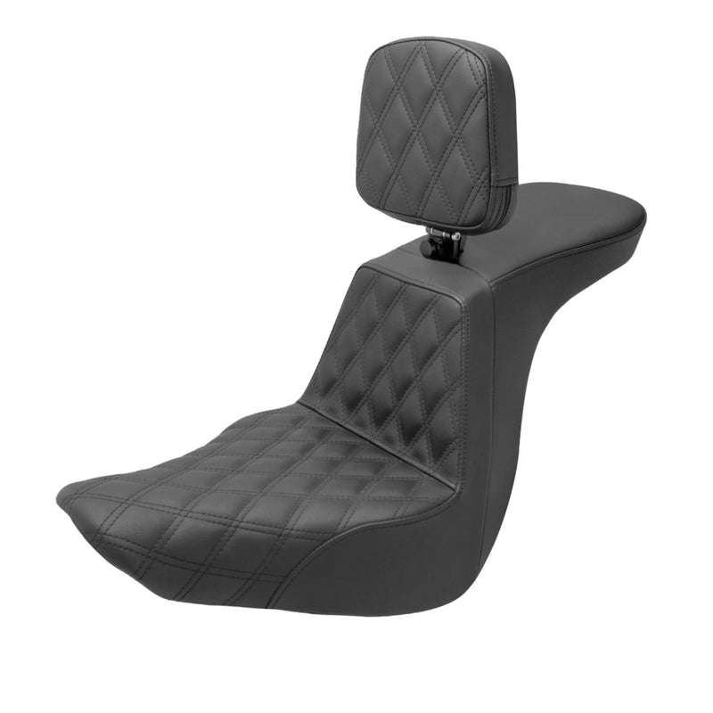 SADDLEMEN TOUR STEP UP SEAT BLACK (FRONT LATTICE STITCH)