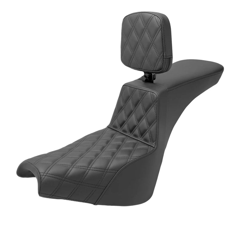 SADDLEMEN TOUR STEP UP SEAT BLACK (FRONT LATTICE STITCH)