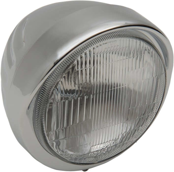 Headlight with Visor 6-1/2" - Grooved