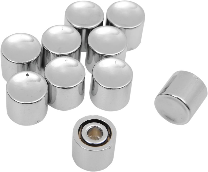 Handlebar Switch Button Caps - Turn Signal - Long - Chrome