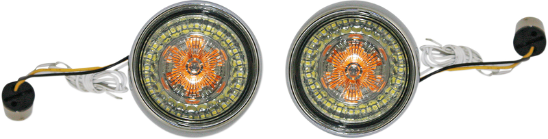 Bullet Turn Signal - 1156 - Chrome - Smoke Lens