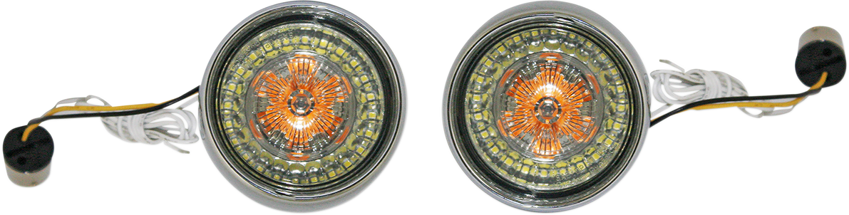 Bullet Turn Signal - 1156 - Chrome - Smoke Lens