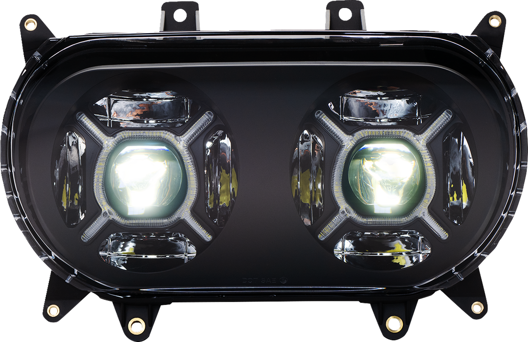 LED Headlight - Black - FLTR