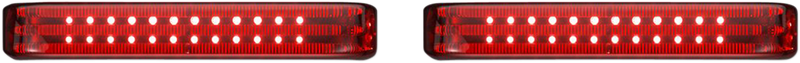 Saddlebag LED Lights - Sequential - Chrome/Red