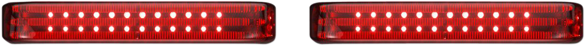 Saddlebag LED Lights - Sequential - Chrome/Red