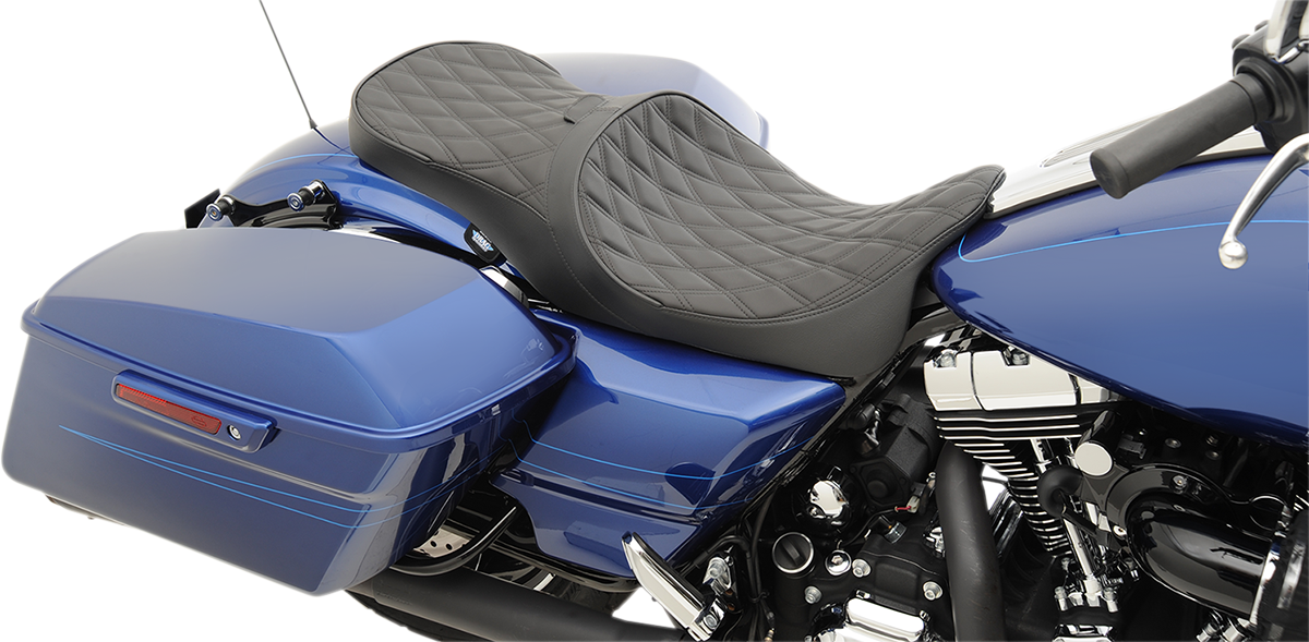 Low Touring Seat - Double Diamond - Driver's Backrest - FL '08-'23
