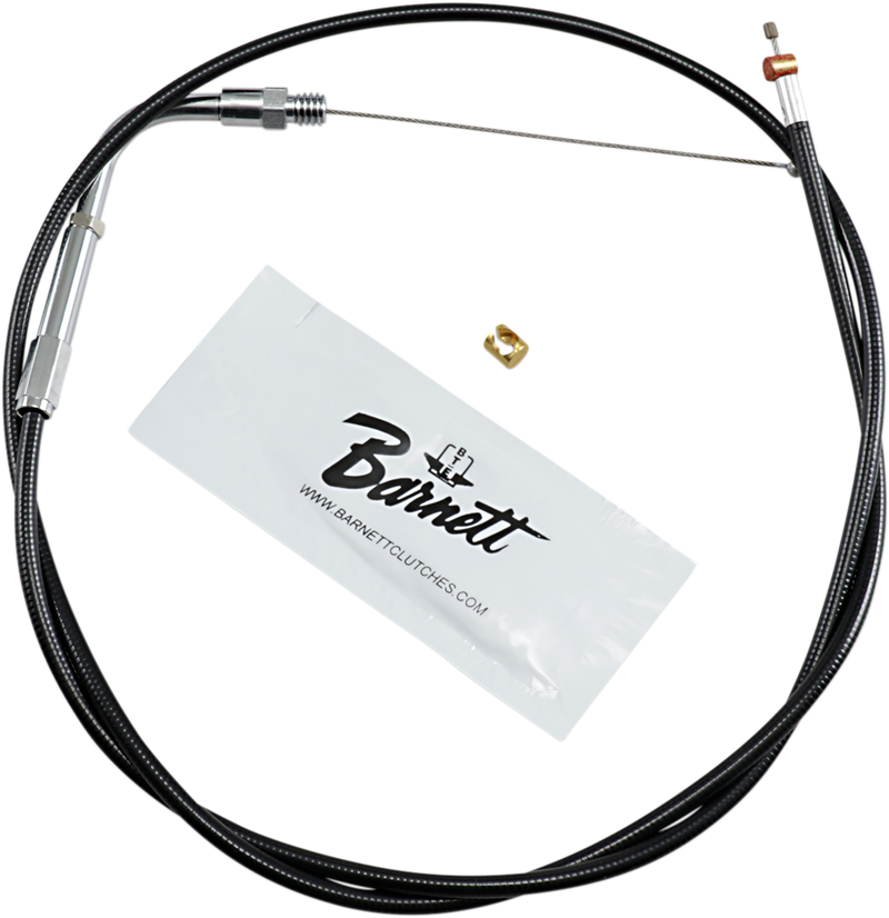 Black Vinyl Throttle Cable - +6" Size - 38" Length
