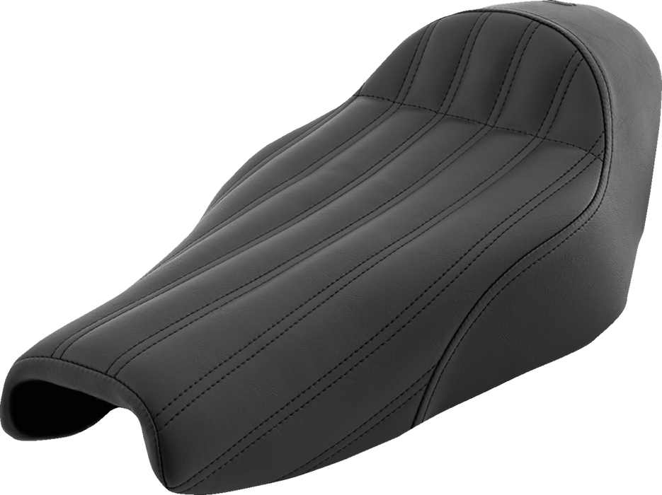 Knuckle Solo Seat - Ribbed - Black - XL '04-'20