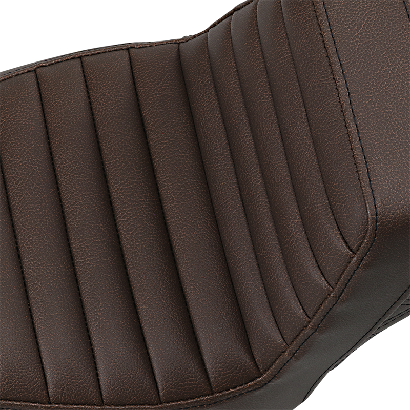 Step-Up Seat - Front Tuck-n-Roll/Rear Lattice Stitch - Brown