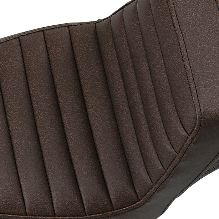 Step-Up Seat - Front Tuck-n-Roll/Rear Lattice Stitch - Brown