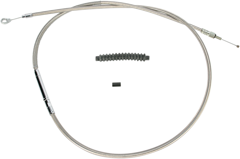 High-Efficiency Stainless Steel Clutch Cable for Harley-Davidson - +8" - '89-'06 Touring