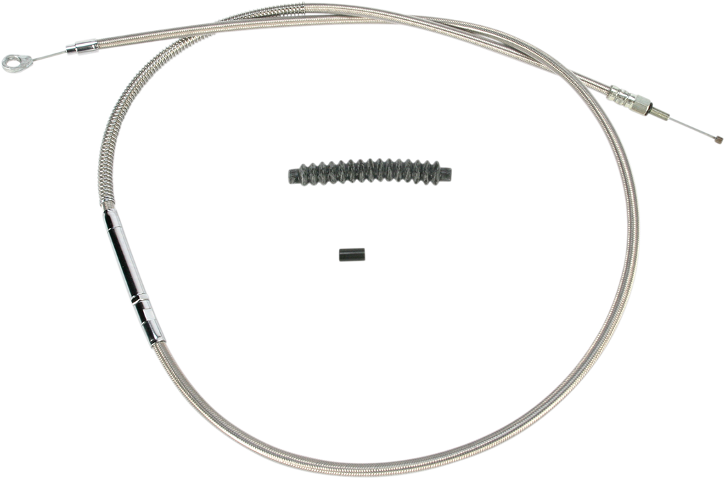 High-Efficiency Stainless Steel Clutch Cable for Harley-Davidson - +8" - '89-'06 Touring