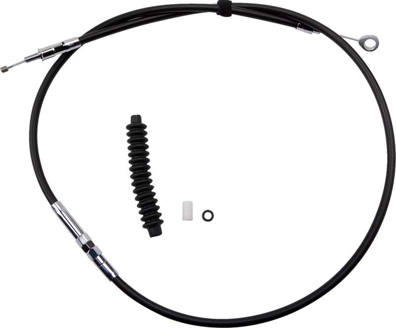 High-Efficiency Black Vinyl Clutch Cable - 57-5/8"