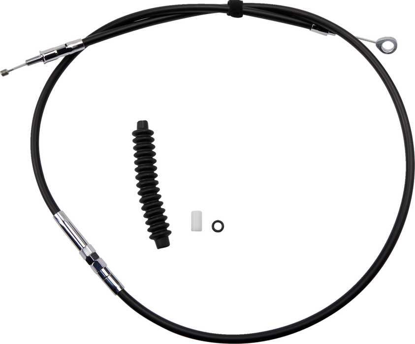 High-Efficiency Black Vinyl Clutch Cable - 57-5/8"