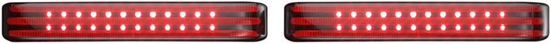 Saddlebag LED Lights - Sequential - Chrome/Smoke