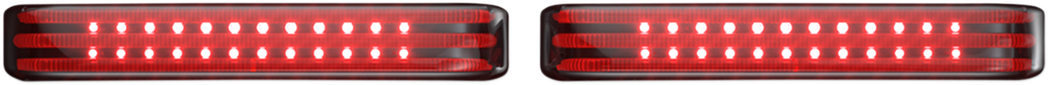 Saddlebag LED Lights - Sequential - Chrome/Smoke