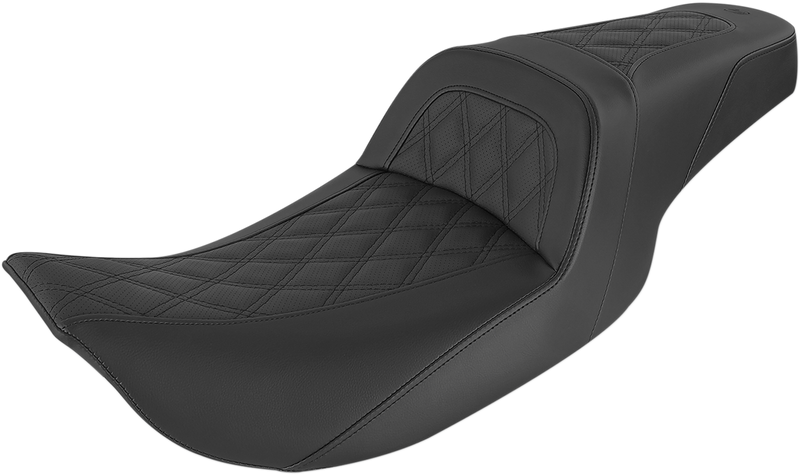Slim Seat - Black - Lattice Stitch - '99-'07 FL