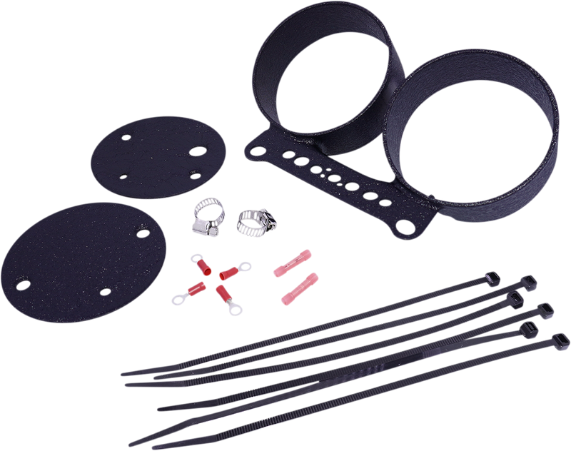 Dual Gauge Bracket - Wrinkle Black