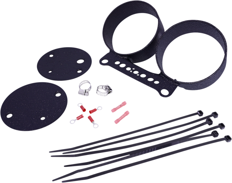 Dual Gauge Bracket - Wrinkle Black