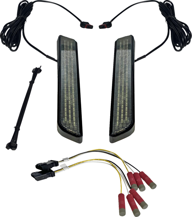 LED Fork Light - Smoke - Black