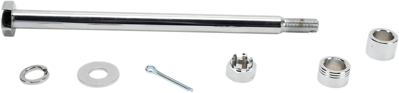 Axle Kit - Rear - Chrome - '77-'99 Sportster