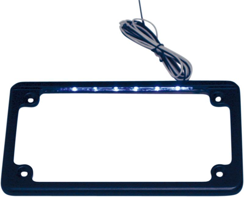 LED License Plate Frame - Black
