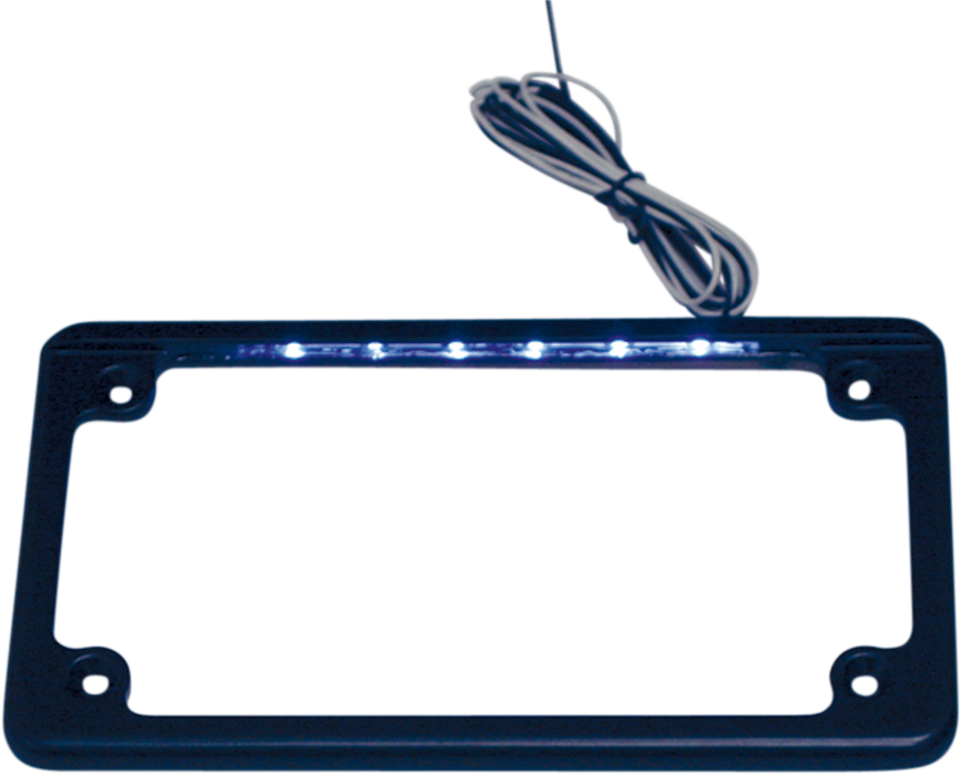 LED License Plate Frame - Chrome