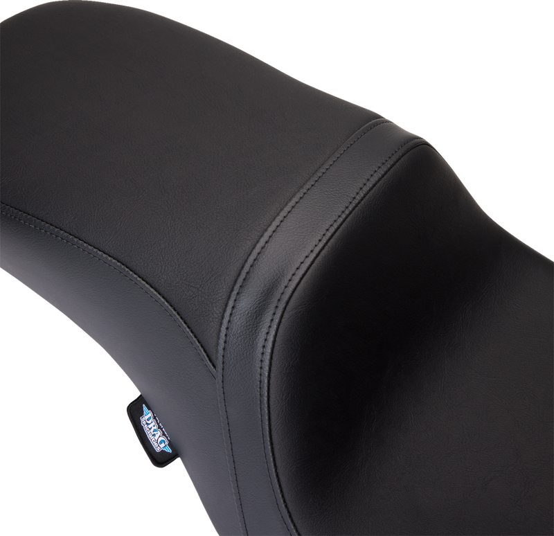 Predator 2-Up Seat - Vinyl - Black - Smooth - w/o Backrest - FLH/FLT '08-'24