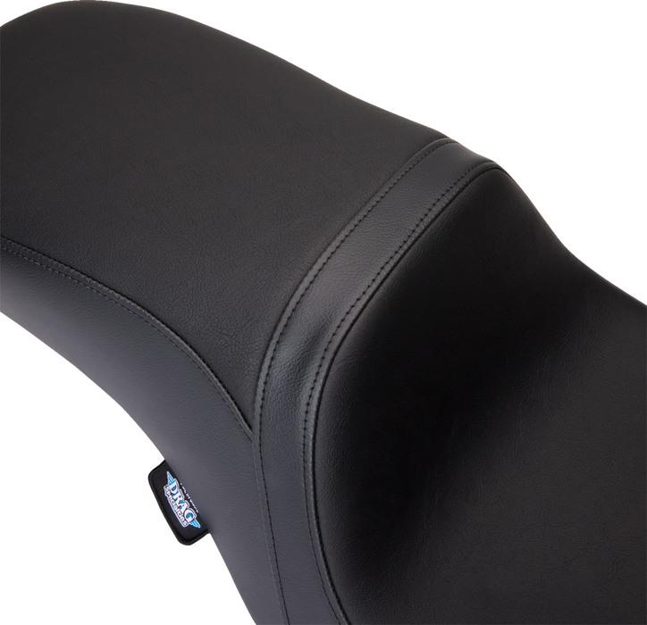 Predator 2-Up Seat - Vinyl - Black - Smooth - w/o Backrest - FLH/FLT '08-'24