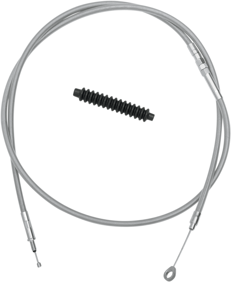 High-Efficiency Braided Stainless Steel Clutch Cable - 80"