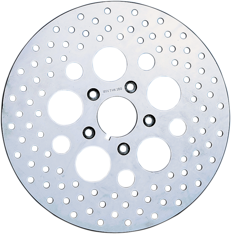 Drilled Brake Rotor - Front - 11.5" - Harley-Davidson