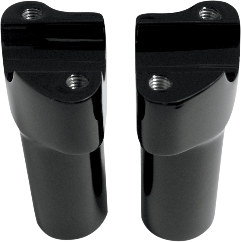 Buffalo Billet Aluminum Handlebar Risers - 3" - Black