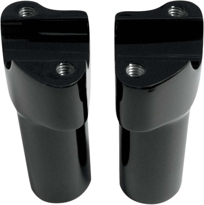 Buffalo Billet Aluminum Handlebar Risers - 3" - Black