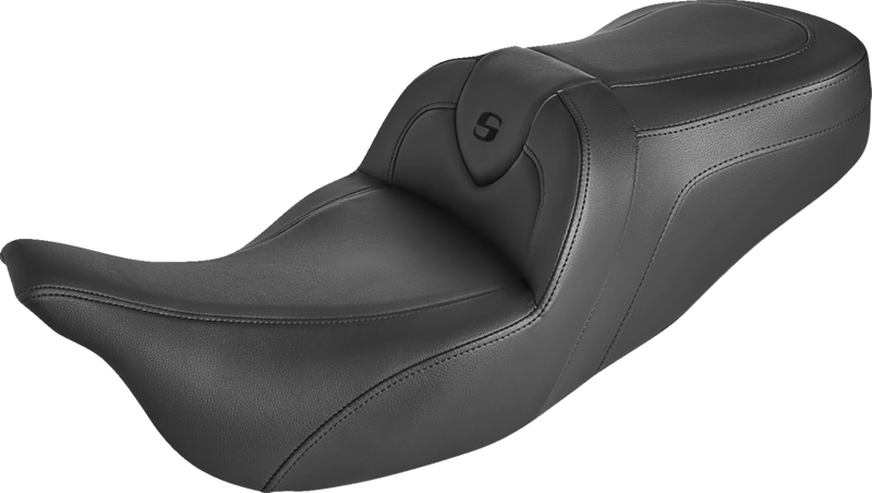 Roadsofaâ¢ Seat - without Backrest - Black/Black Stitching - FXD '96-'03