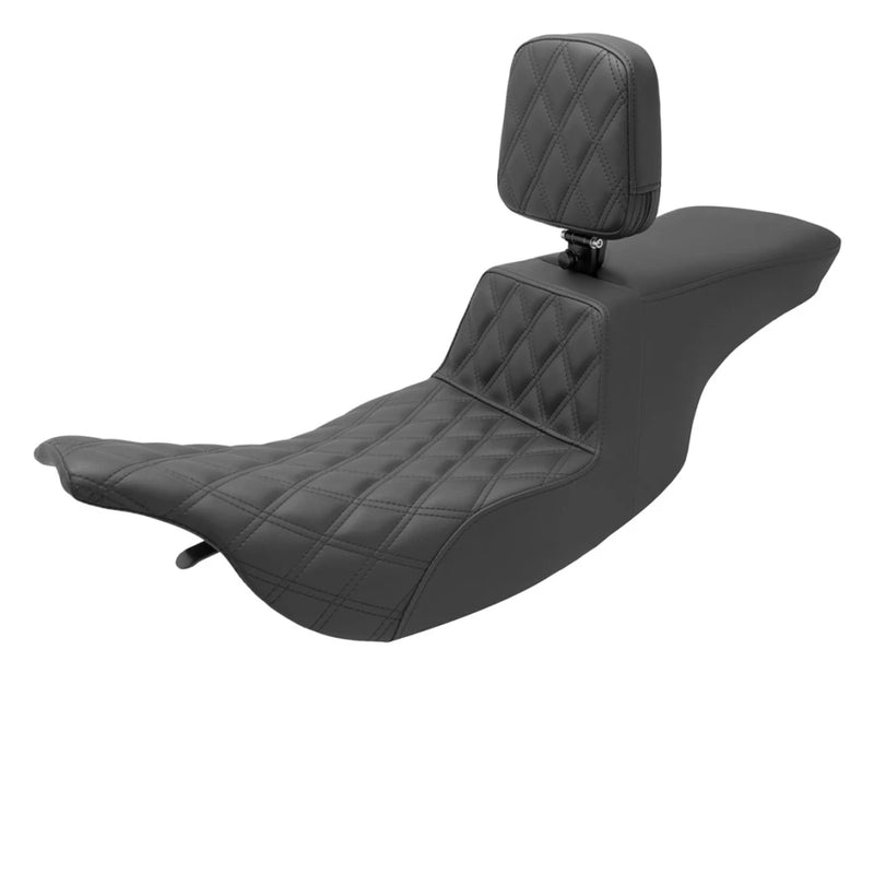 SADDLEMEN TOUR STEP UP SEAT BLACK (FRONT LATTICE STITCH)