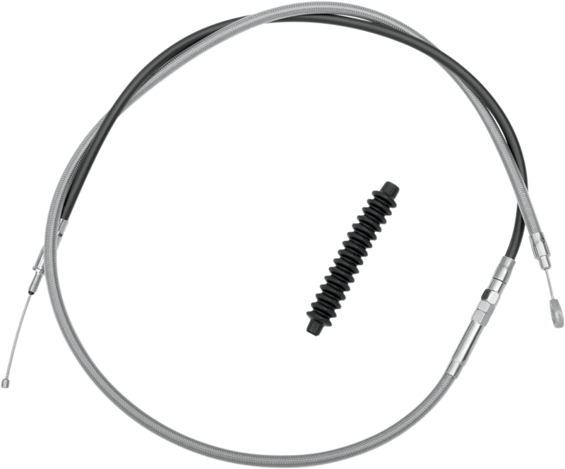 High-Efficiency Braided Stainless Steel Clutch Cable - 68-15/16"