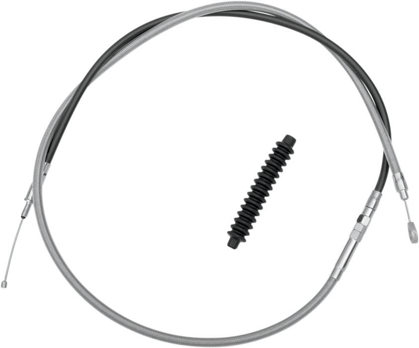 High-Efficiency Braided Stainless Steel Clutch Cable - 68-15/16"