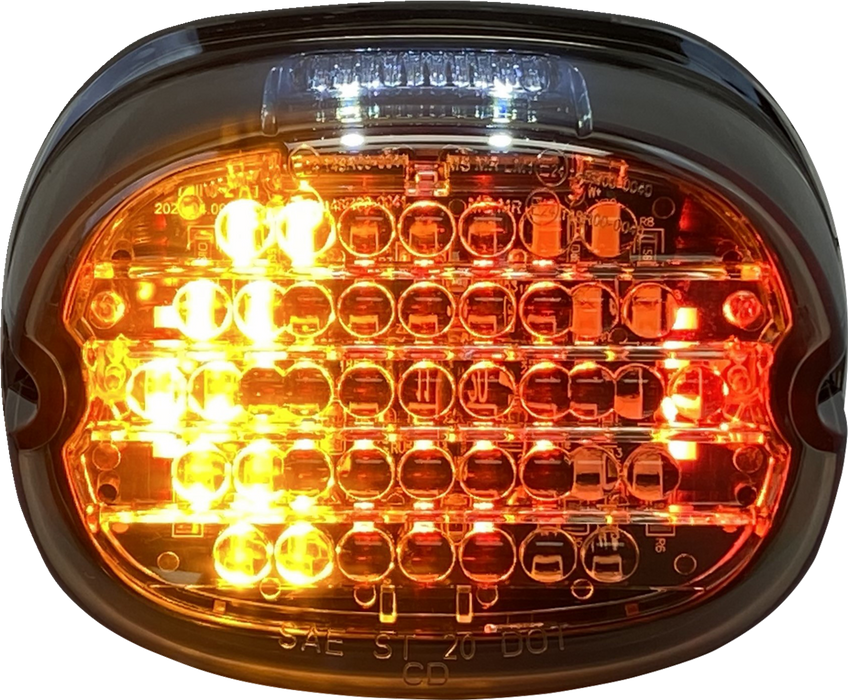 Taillight w/ Integrated Turn Signal - Top Window - Smoked Lens