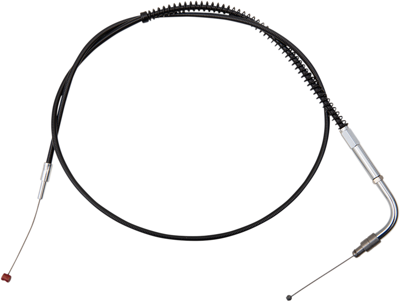 Black Vinyl Throttle Cable - +6" Size - 37-1/2" Length