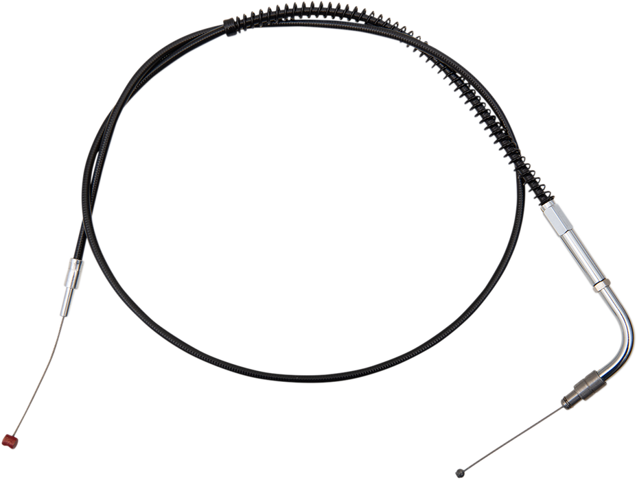 Black Vinyl Throttle Cable - +6" Size - 37-1/2" Length