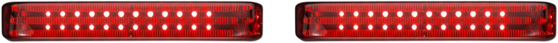 Saddlebag LED Lights - Sequential - Chrome/Red