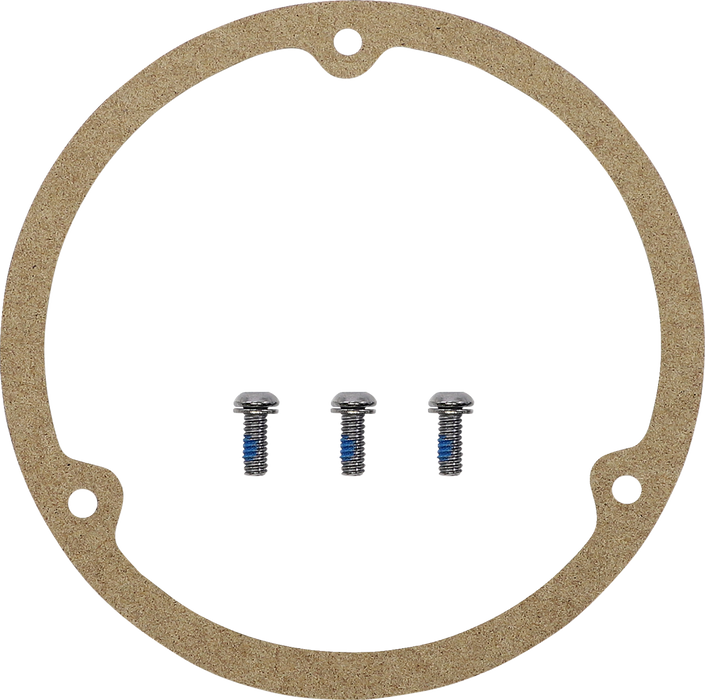 Live to Ride Derby Cover - 3 Hole - Chrome