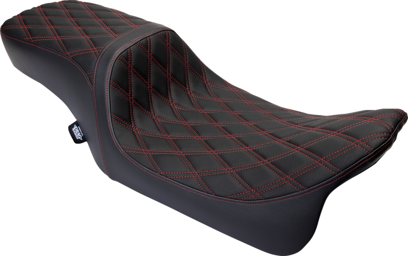 Predator 2-Up Seat - Vinyl - Double Diamond Red Stitch - w/o Backrest - FL '08-'23