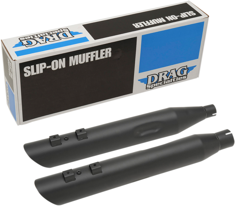 4" Slashdown Slip-On Mufflers - Black