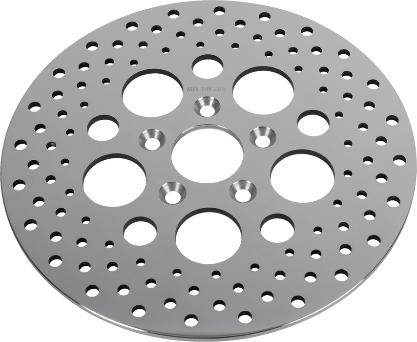 Drilled Brake Rotor - Rear - 11.5" - Harley-Davidson