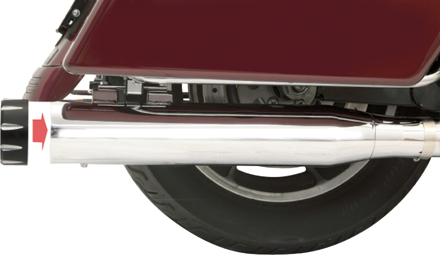 4" Quick Change Series Slip-On Mufflers - Chrome