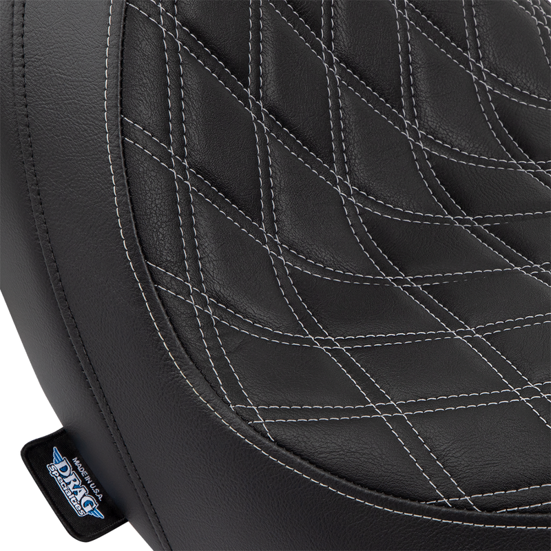 Predator Seat - Double Diamond w/ Silver Sitching - Vinyl - FLSB/FXLR '18-'23
