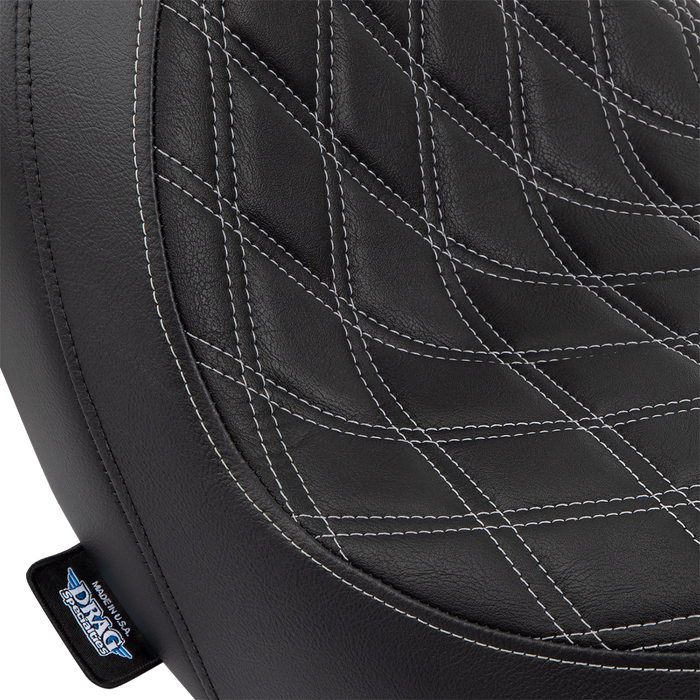 Predator Seat - Double Diamond w/ Silver Sitching - Vinyl - FLSB/FXLR '18-'23