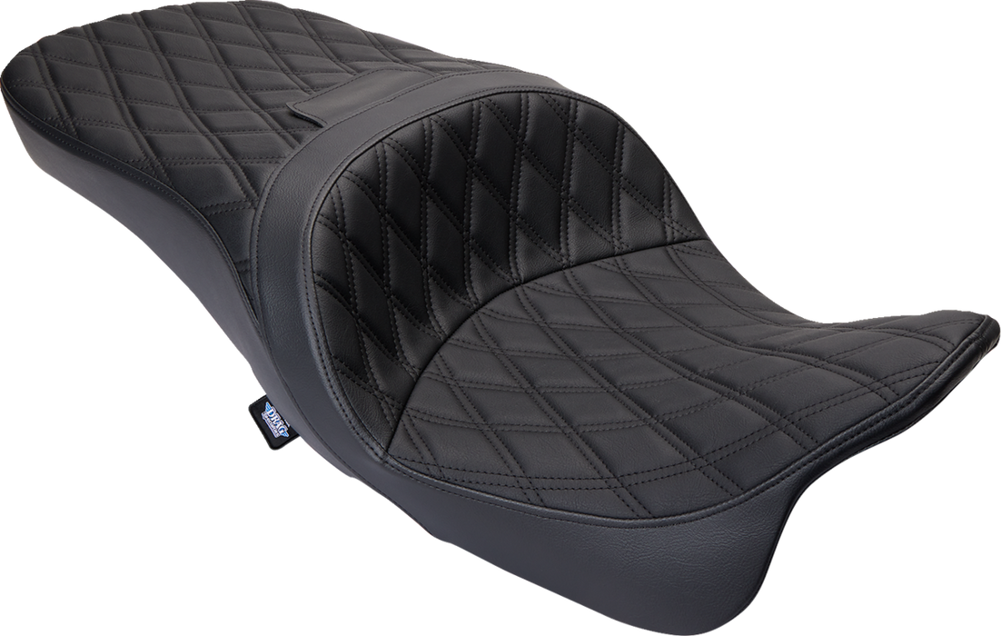 Freedom Seat - Vinyl - Double Diamond Black Stitch - FLH '09-'23